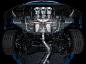 Honda Civic Type R Performance Exhaust - AWE Tuning - Cat Back, Touring Edition - Chrome Silver - 2023+